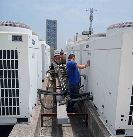 桃城中央空调制热和不制冷系统维修方法